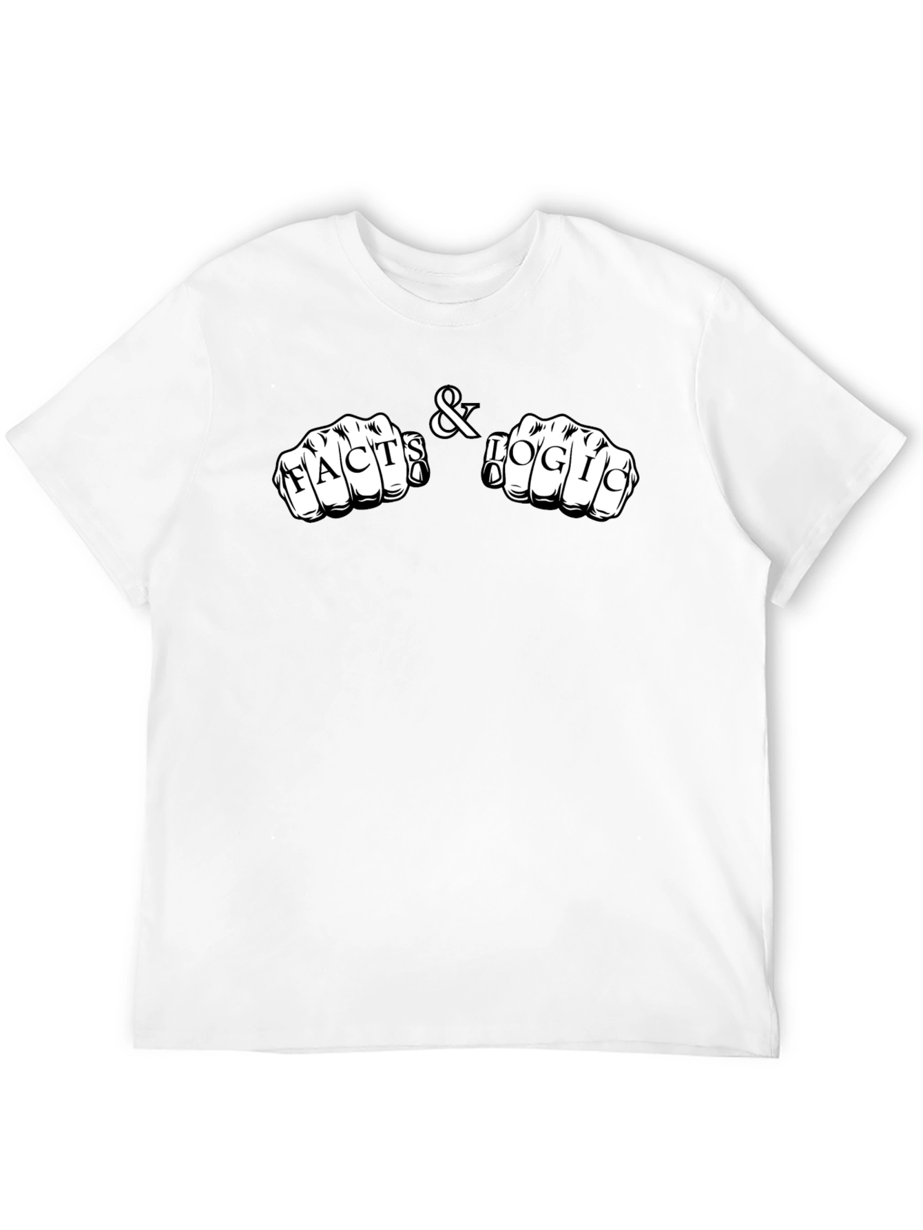 Facts & Logic Knuckle Tattoo Black T-Shirt