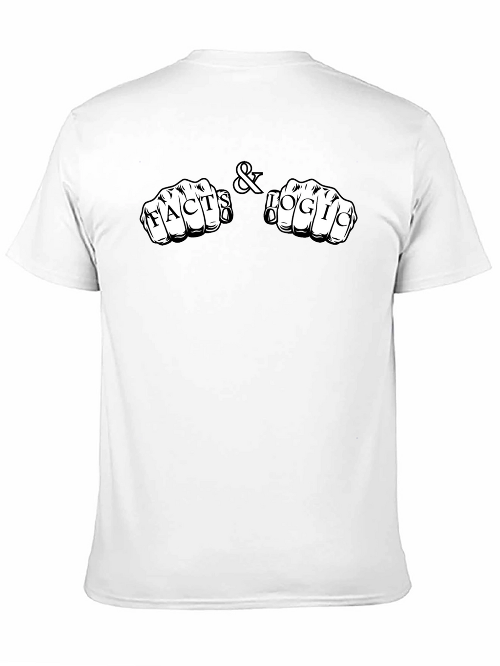 Facts & Logic Knuckle Tattoo Black T-Shirt