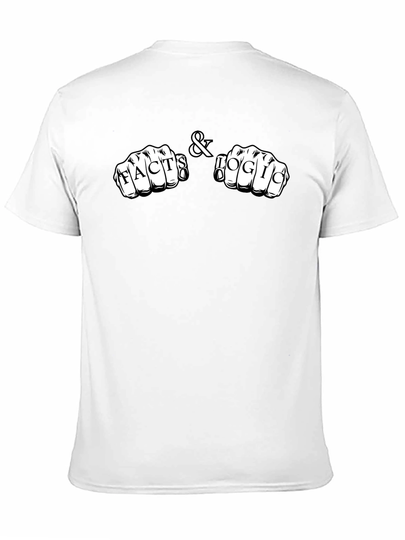 Facts & Logic Knuckle Tattoo Black T-Shirt