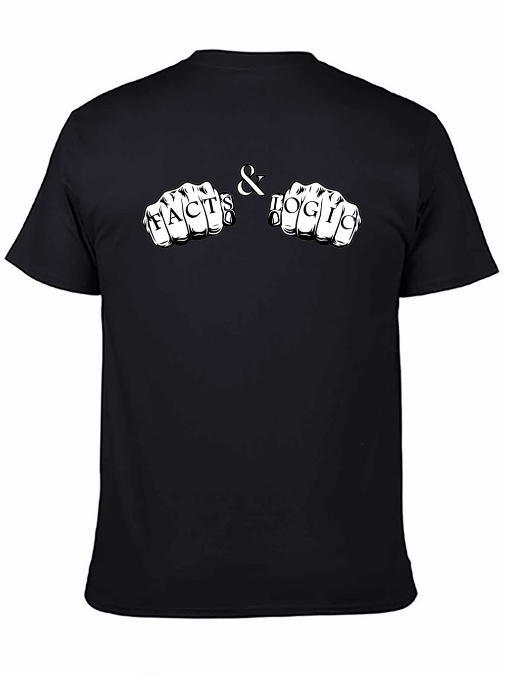 Facts & Logic Knuckle Tattoo Black T-Shirt