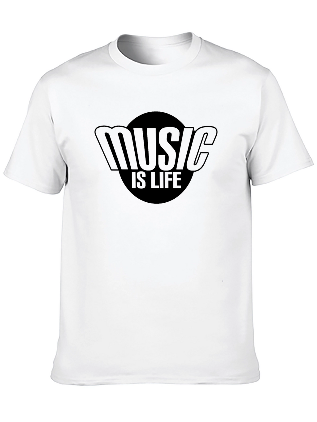 Music Is Life Graphic Tee - Soft Cotton Blend