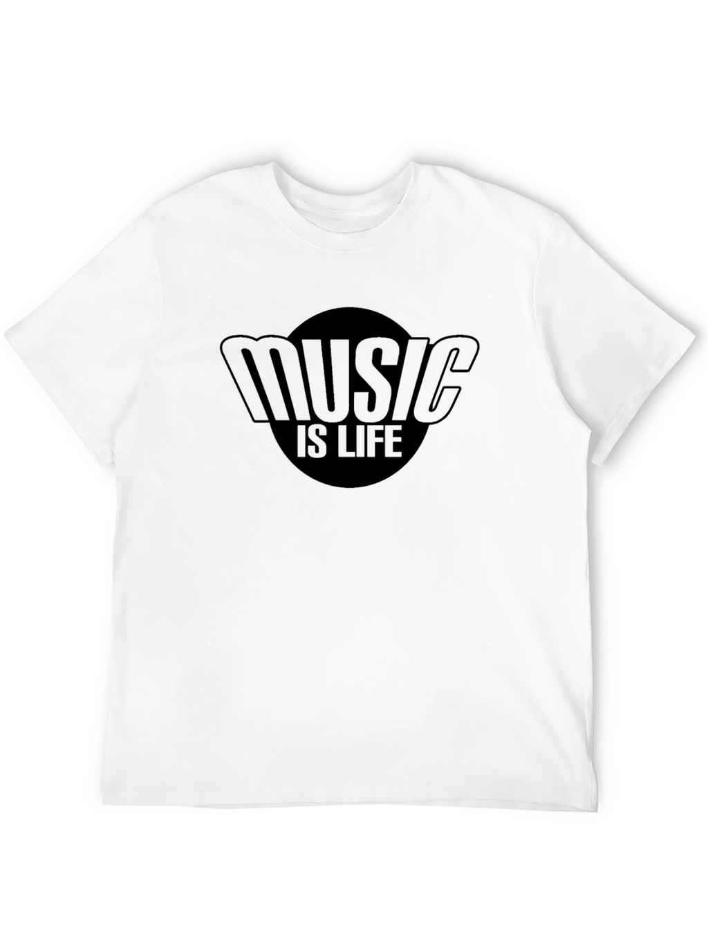 Music Is Life Graphic Tee - Soft Cotton Blend
