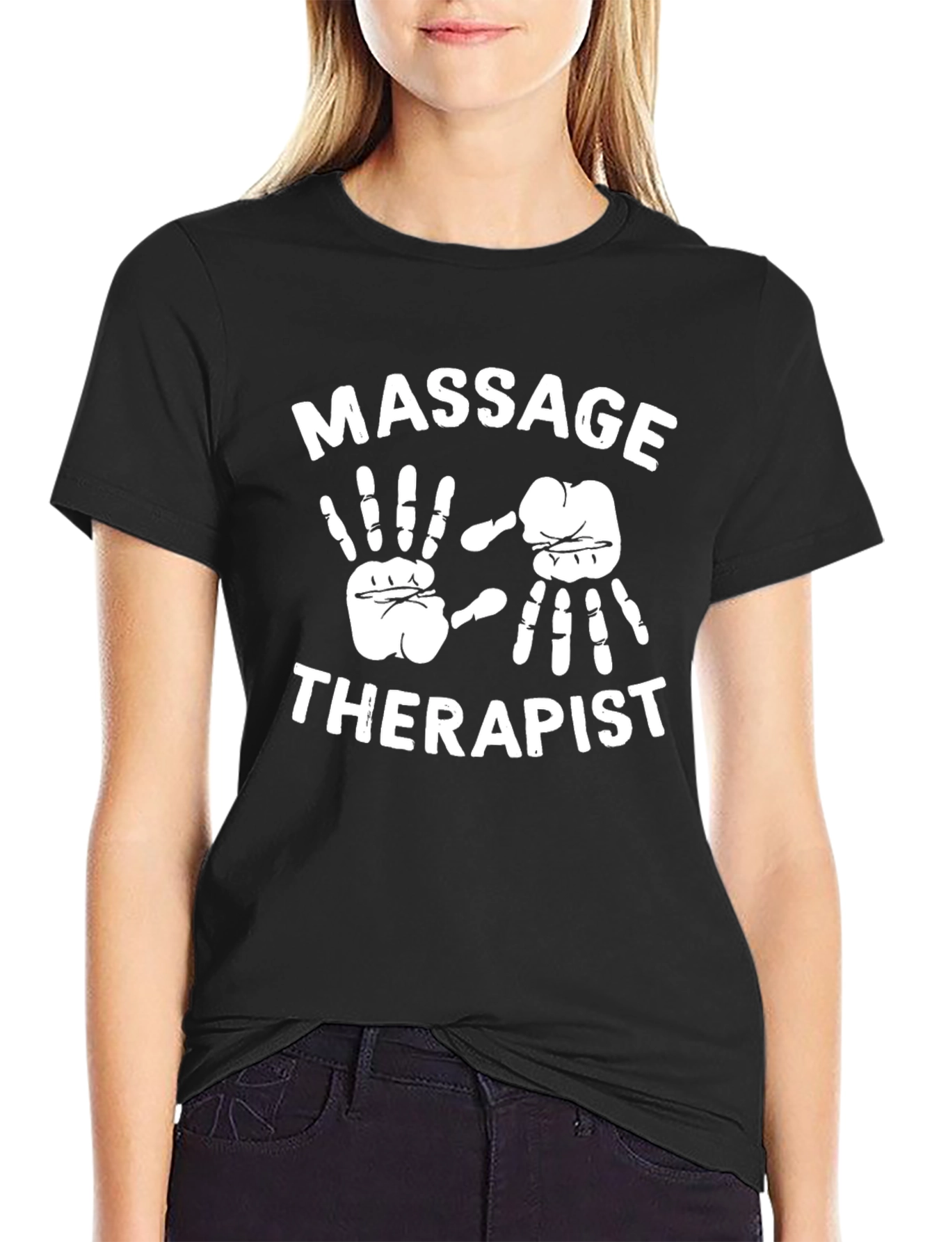 Massage Therapist Black T-Shirt