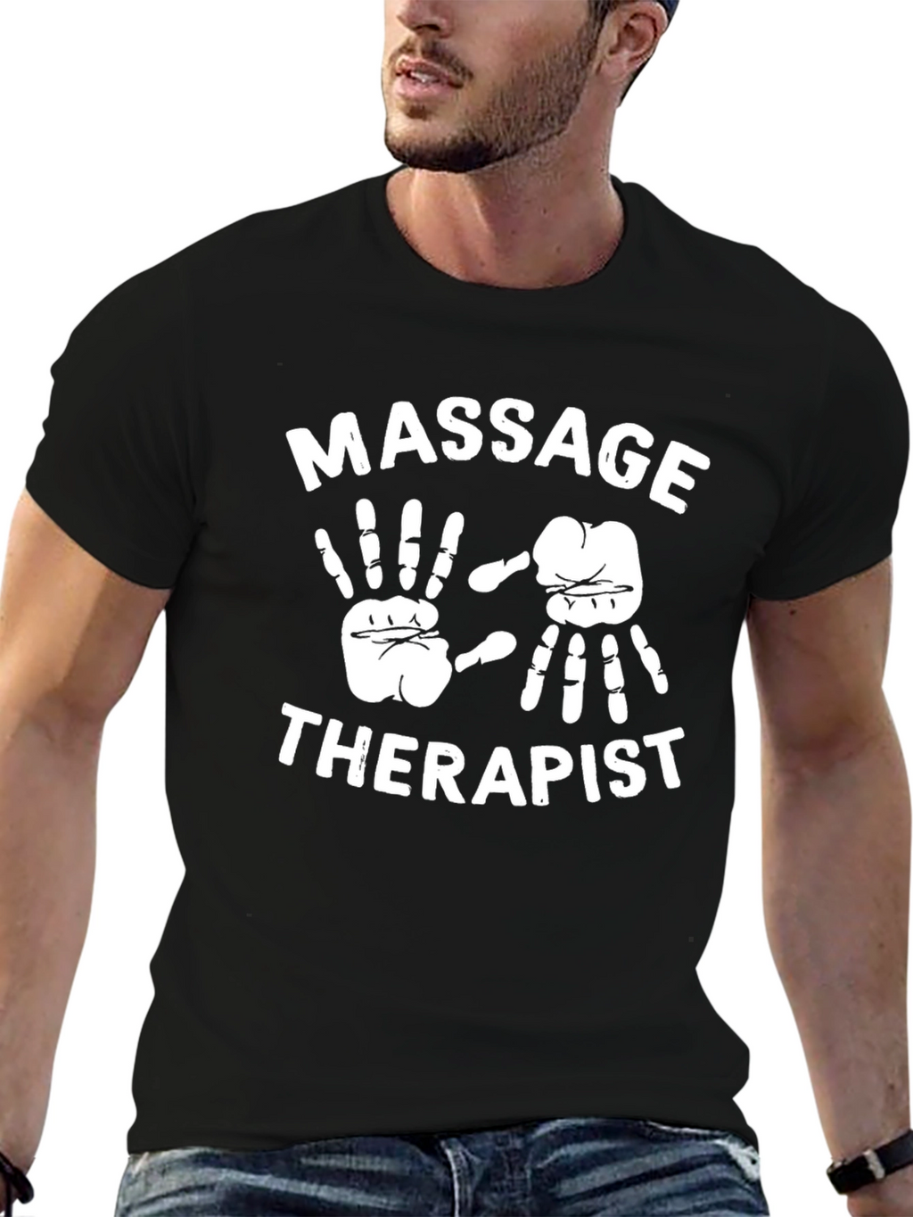 Massage Therapist Black T-Shirt