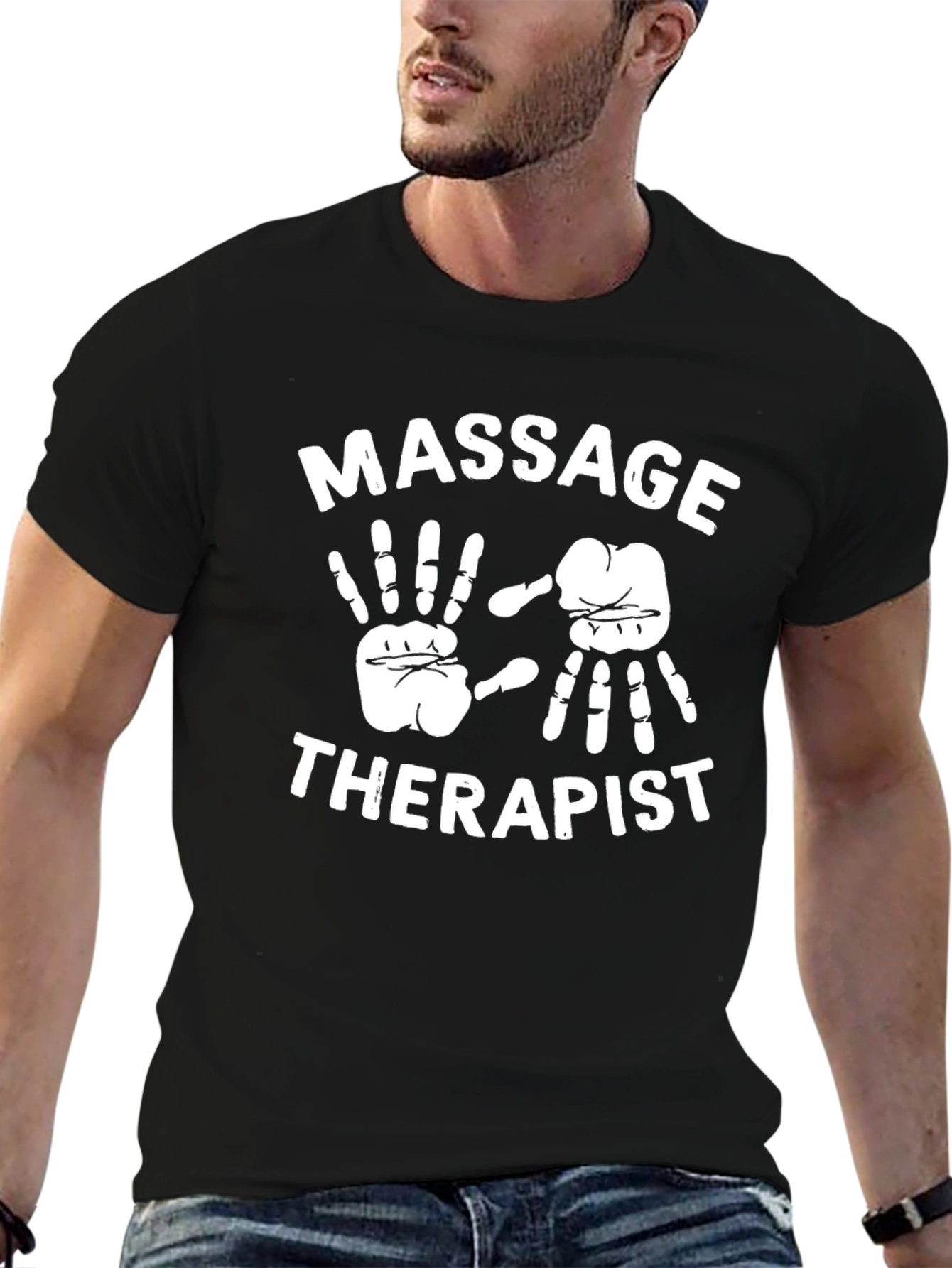 Massage Therapist Black T-Shirt