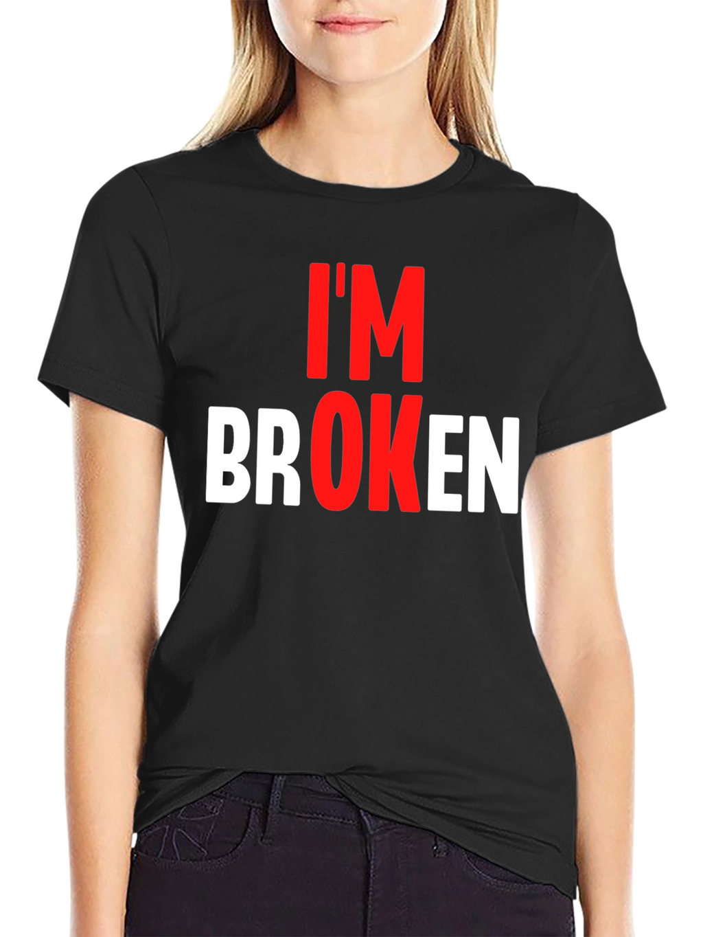 Im Broken Graphic Tee - Black T-Shirt