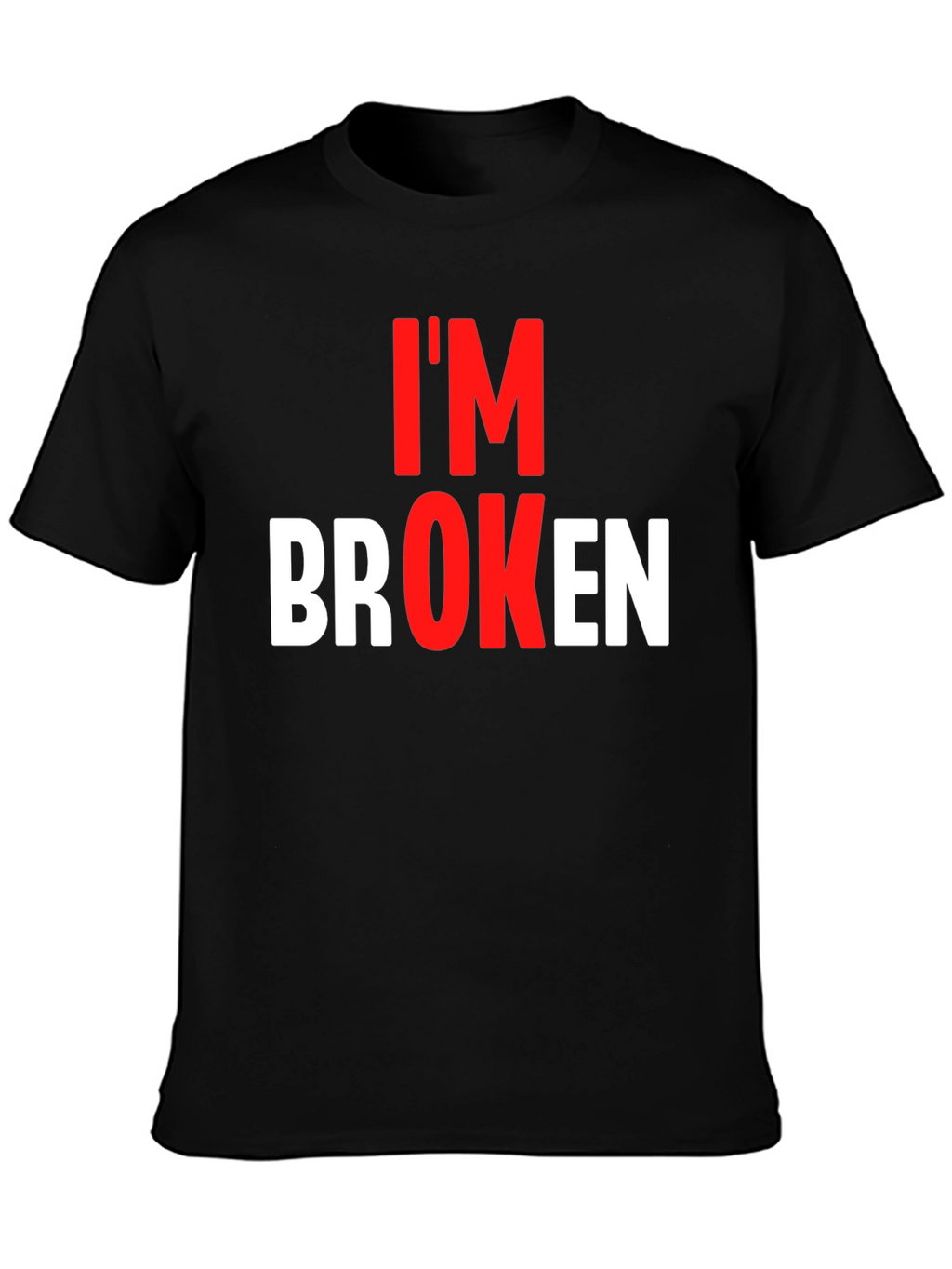 Im Broken Graphic Tee - Black T-Shirt