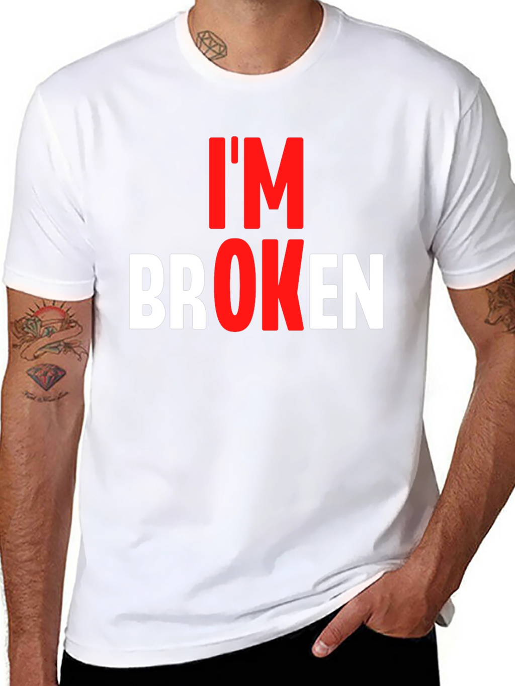 Im Broken Graphic Tee - Black T-Shirt
