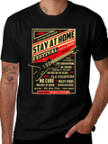 Stay At Home Festival 2020 Black Graphic T-Shirt