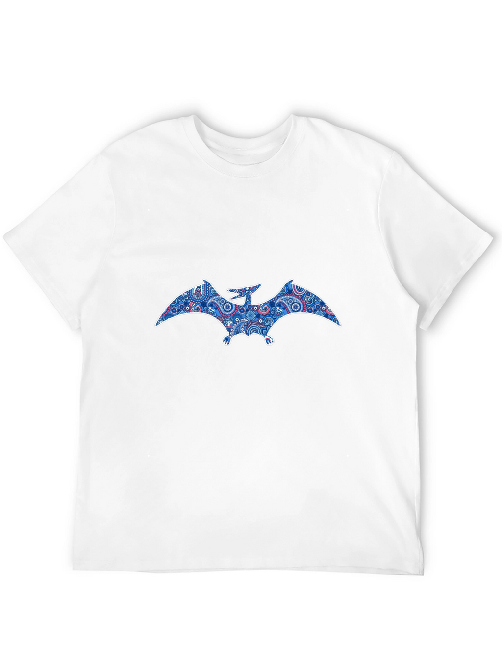 Pterodactyl Paisley Print Black T-Shirt