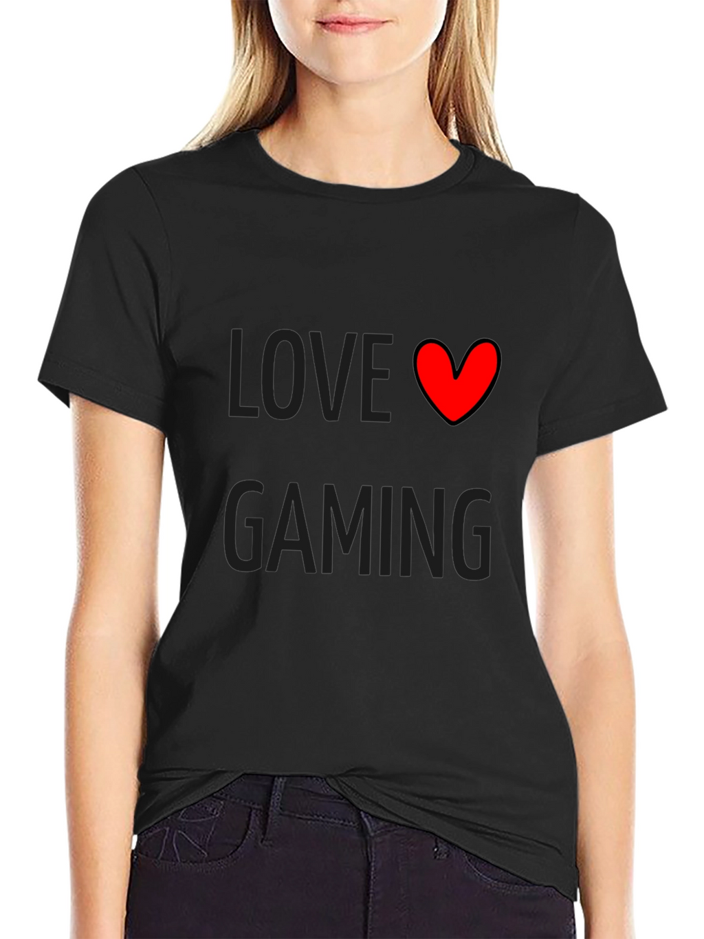 Love Gaming Black T-Shirt | Gamer Gift