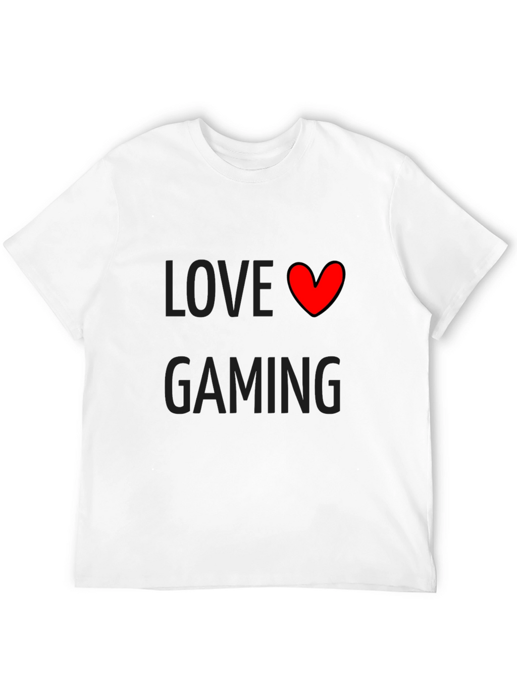Love Gaming Black T-Shirt | Gamer Gift