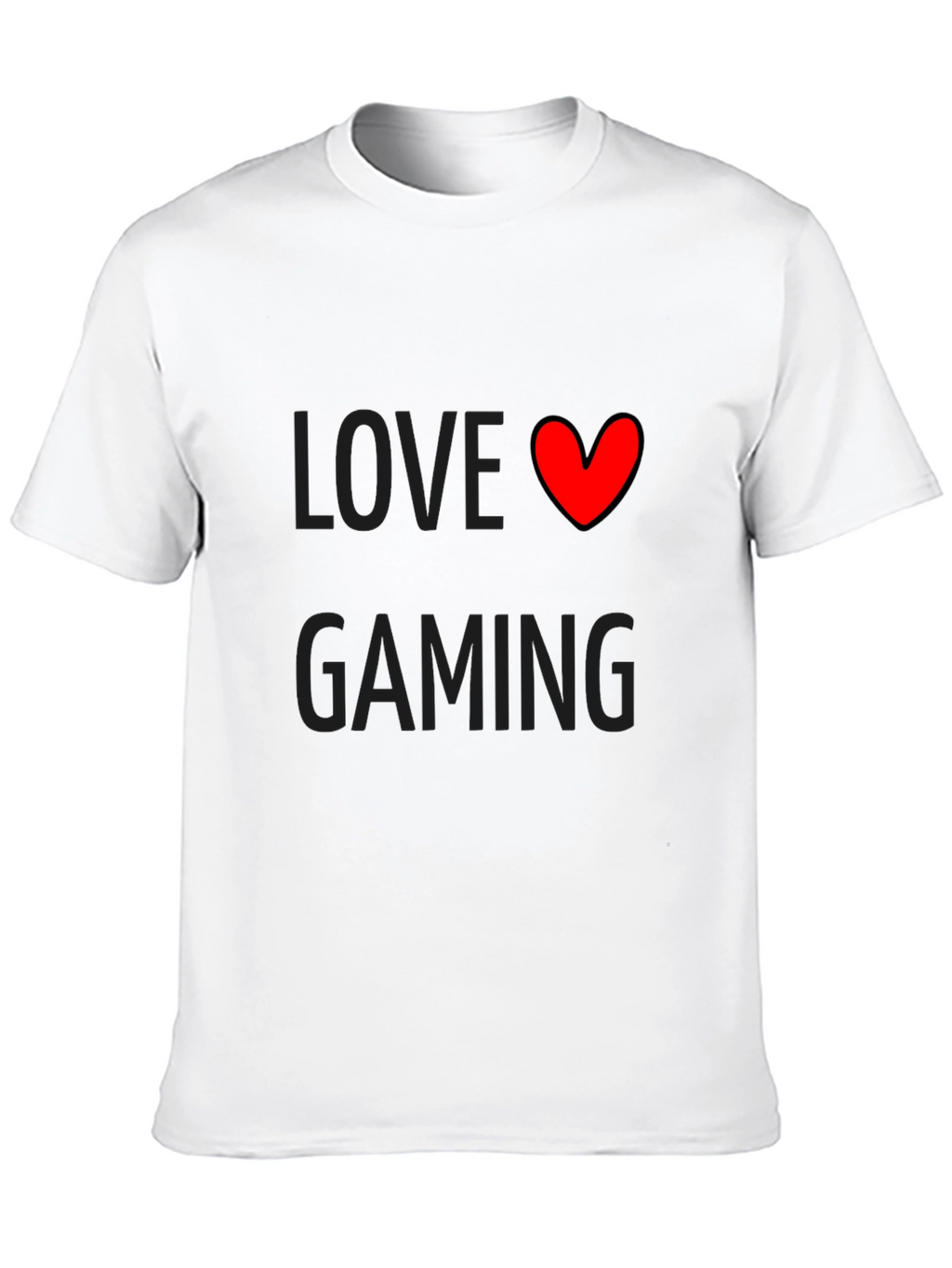 Love Gaming Black T-Shirt | Gamer Gift