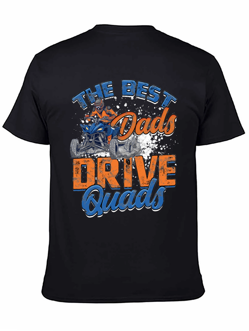 Best Dads Drive Quads Black Graphic Tee