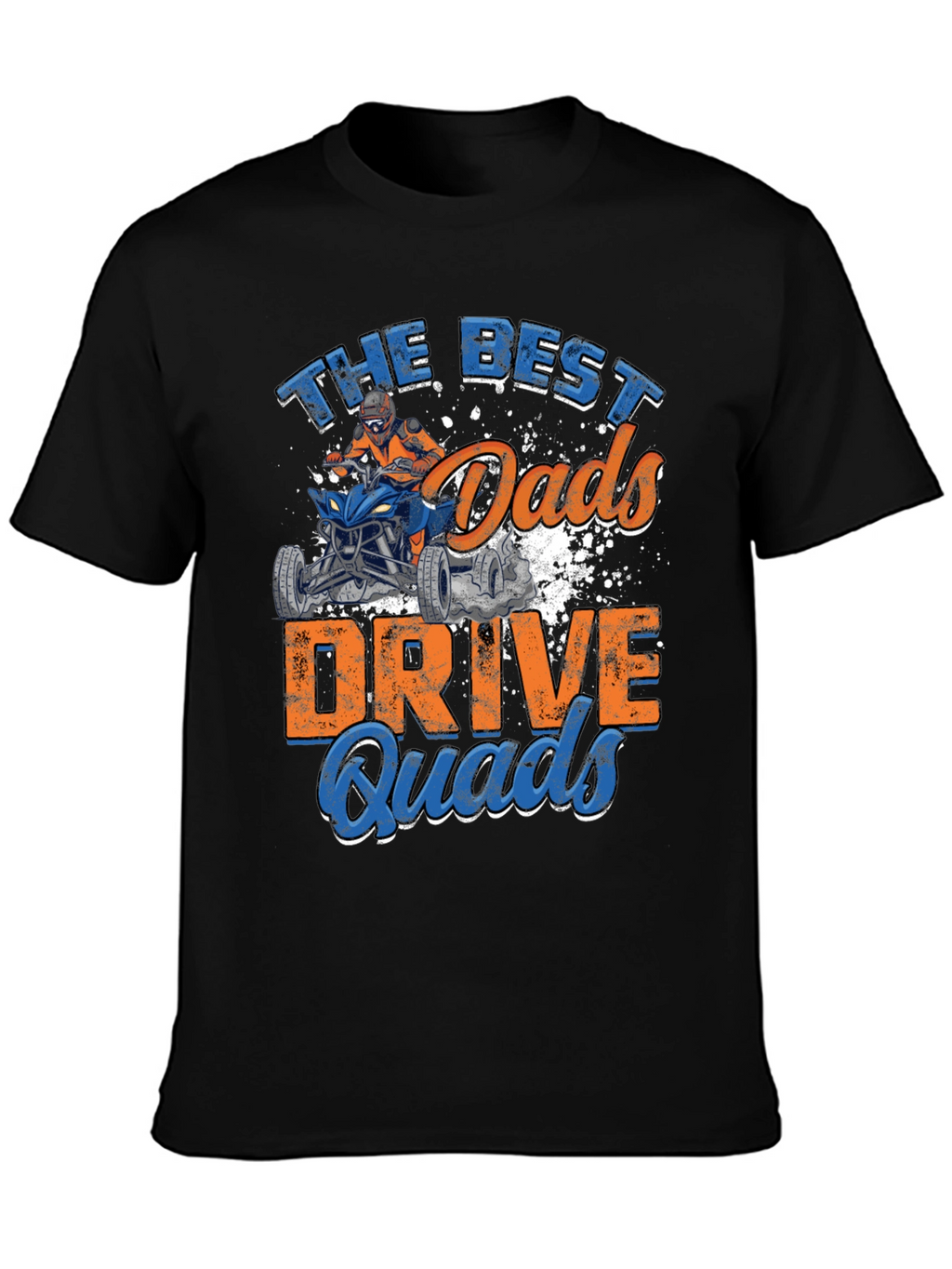 Best Dads Drive Quads Black Graphic Tee