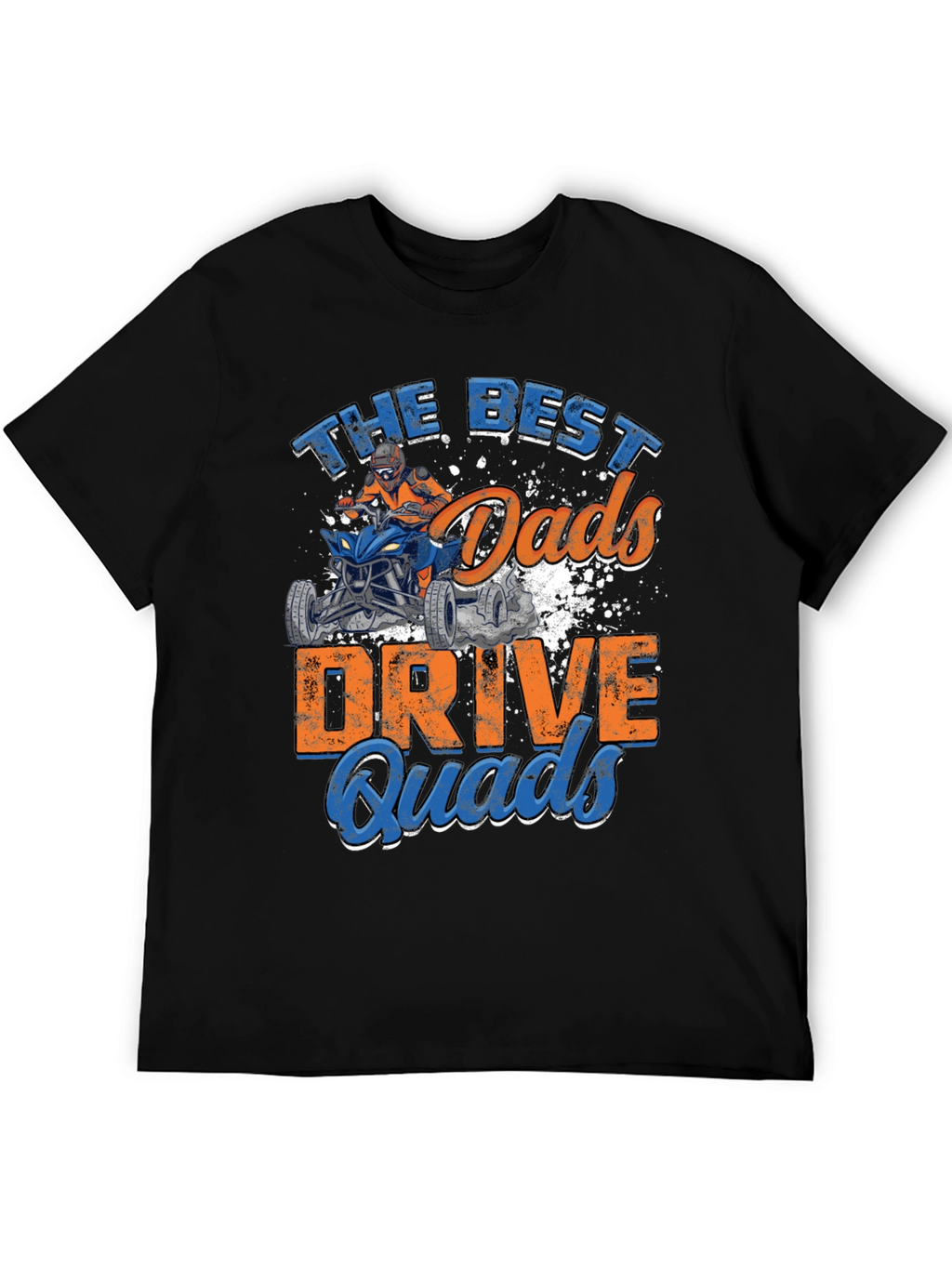 Best Dads Drive Quads Black Graphic Tee