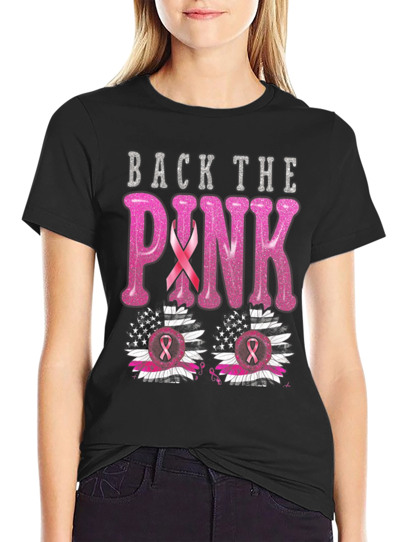 Back the Pink Breast Cancer Awareness T-Shirt