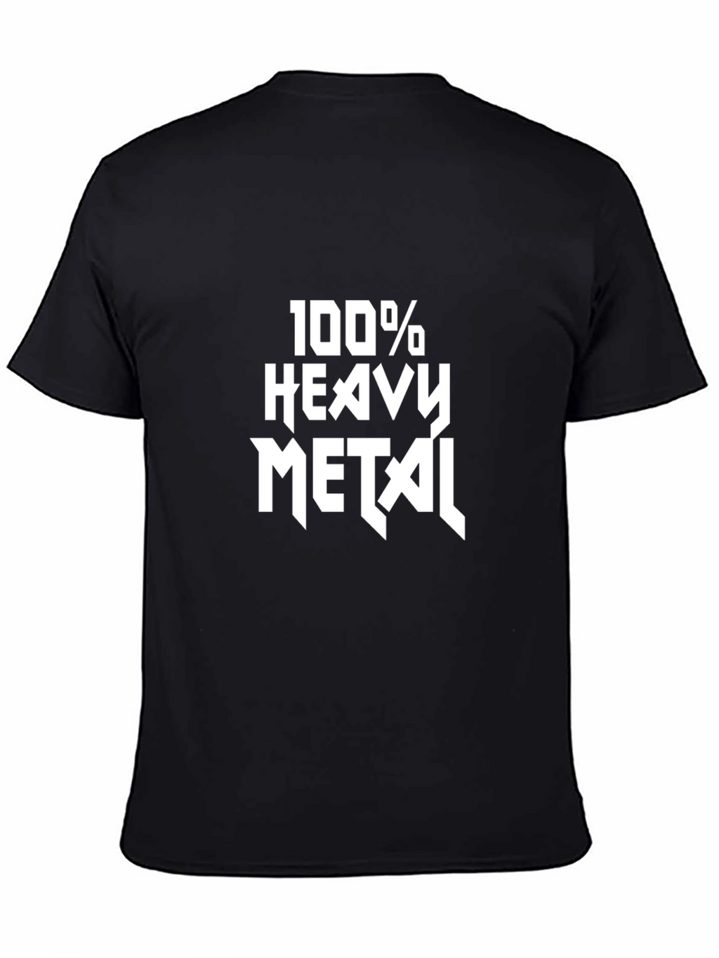 100% Heavy Metal Black Graphic Tee