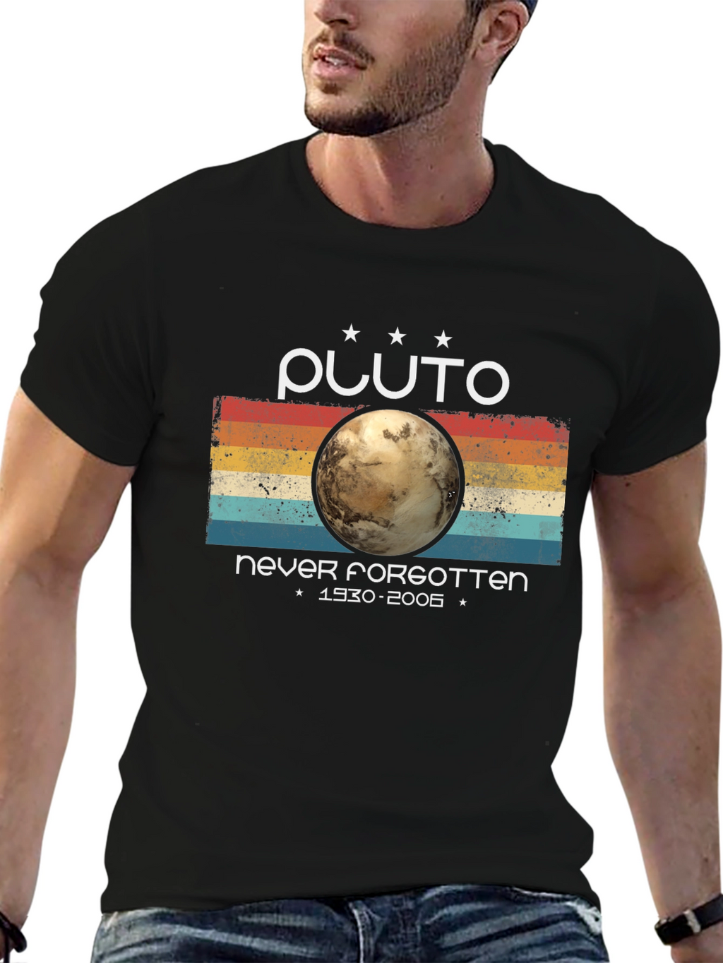 Pluto Never Forgotten Retro Style T-Shirt