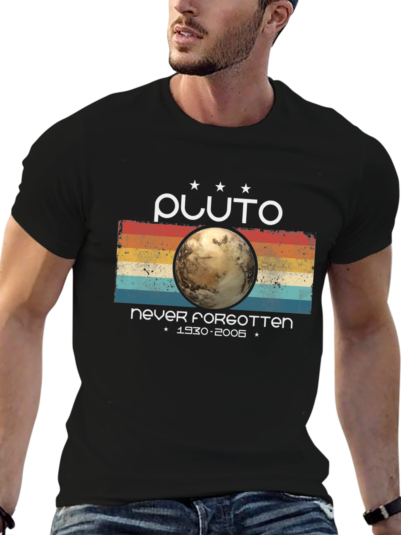 Pluto Never Forgotten Retro Style T-Shirt