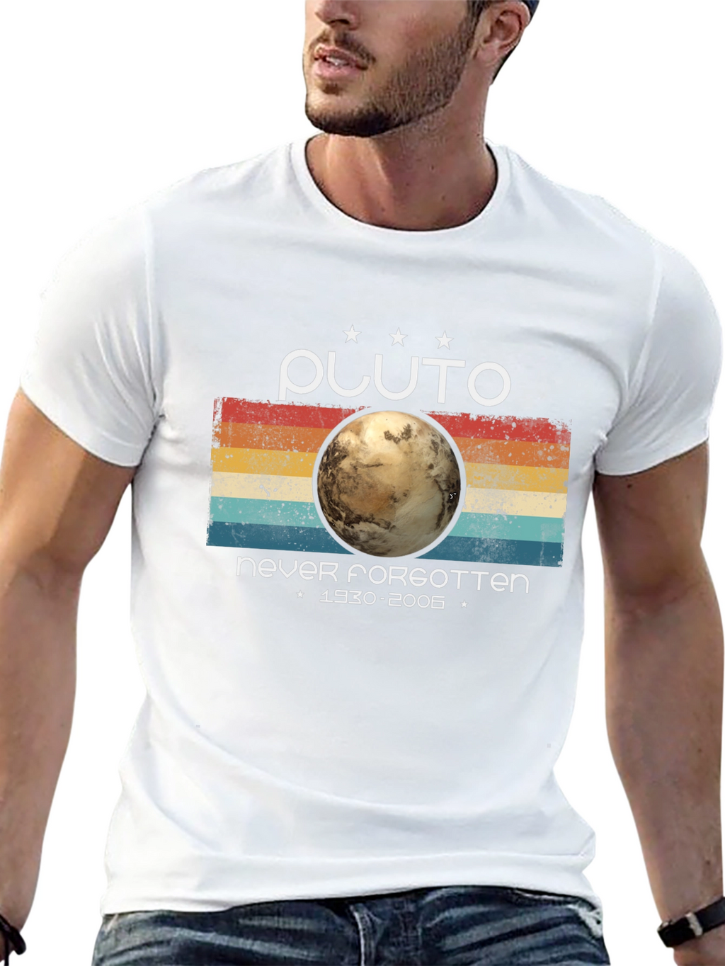 Pluto Never Forgotten Retro Style T-Shirt