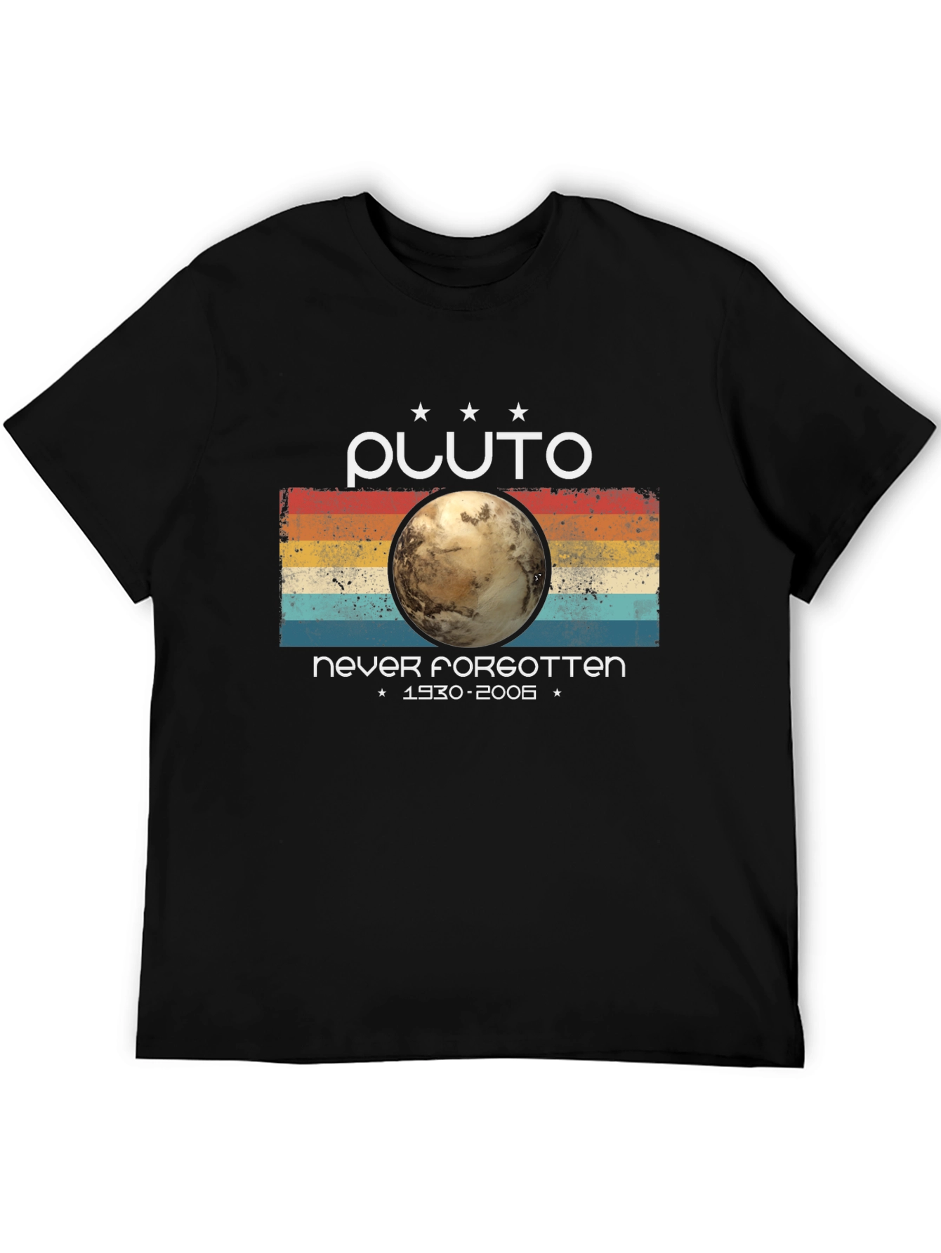 Pluto Never Forgotten Retro Style T-Shirt