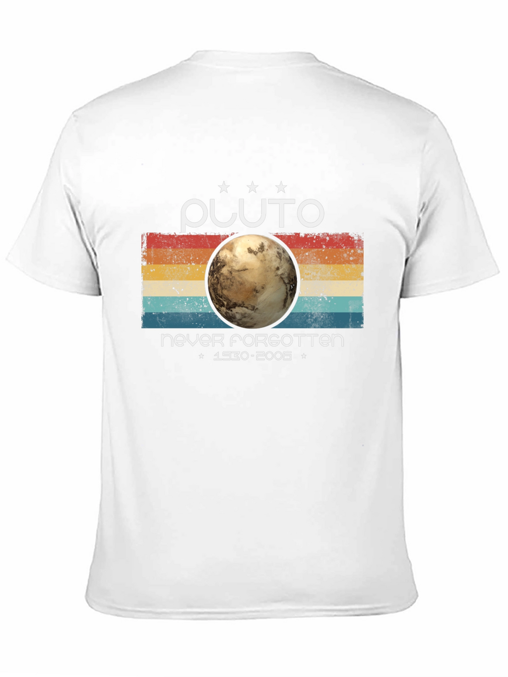 Pluto Never Forgotten Retro Style T-Shirt
