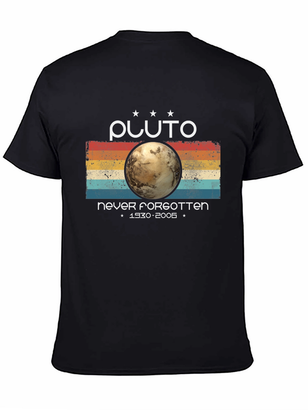 Pluto Never Forgotten Retro Style T-Shirt