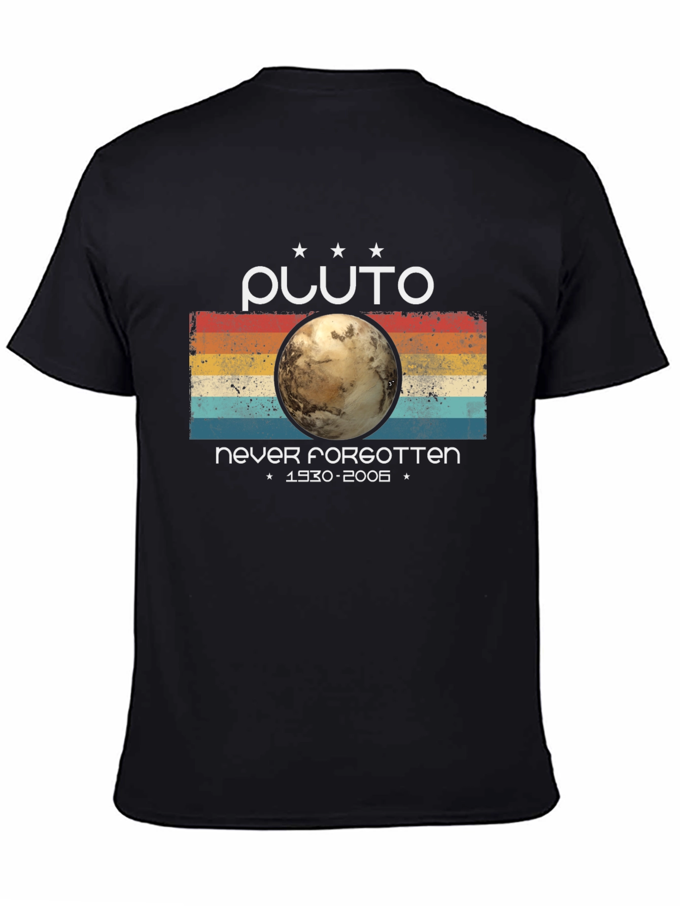 Pluto Never Forgotten Retro Style T-Shirt