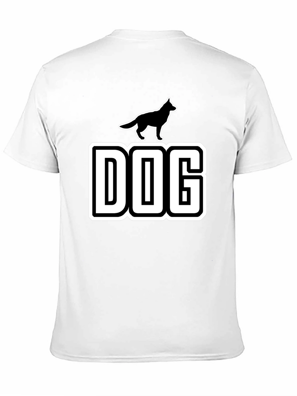 Dog Silhouette Graphic T-Shirt
