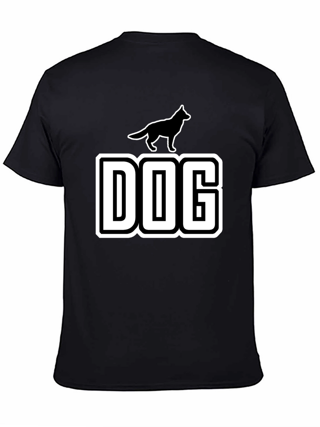 Dog Silhouette Graphic T-Shirt