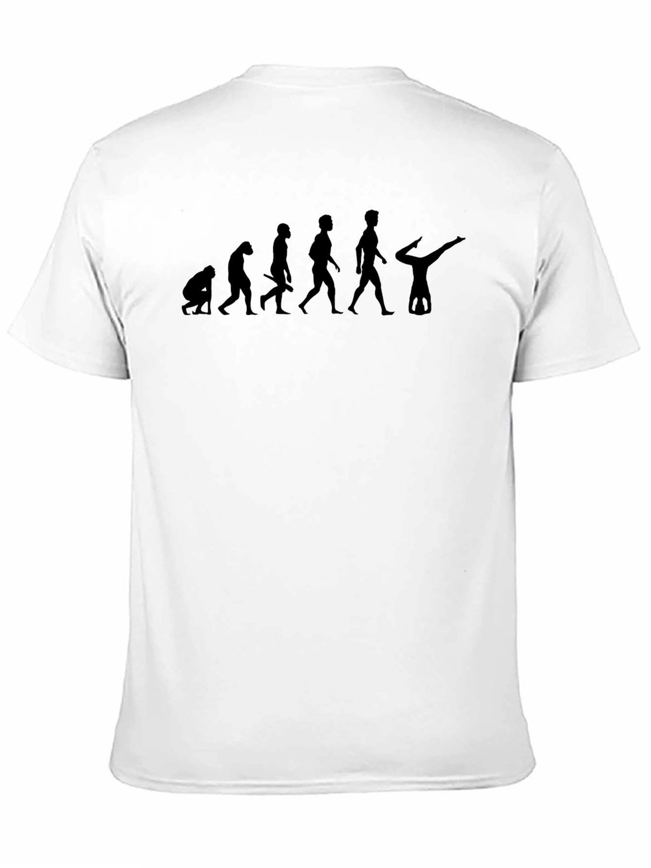Evolution of Gymnast Black T-Shirt