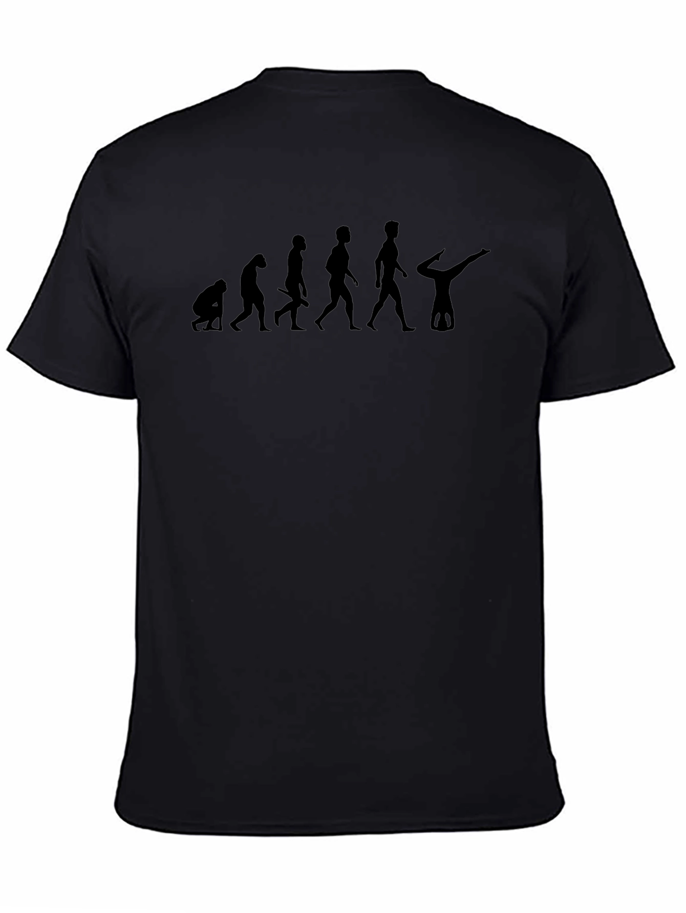 Evolution of Gymnast Black T-Shirt