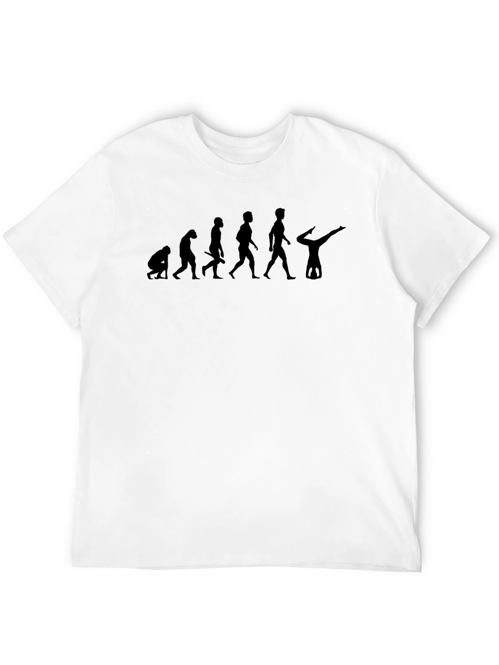 Evolution of Gymnast Black T-Shirt