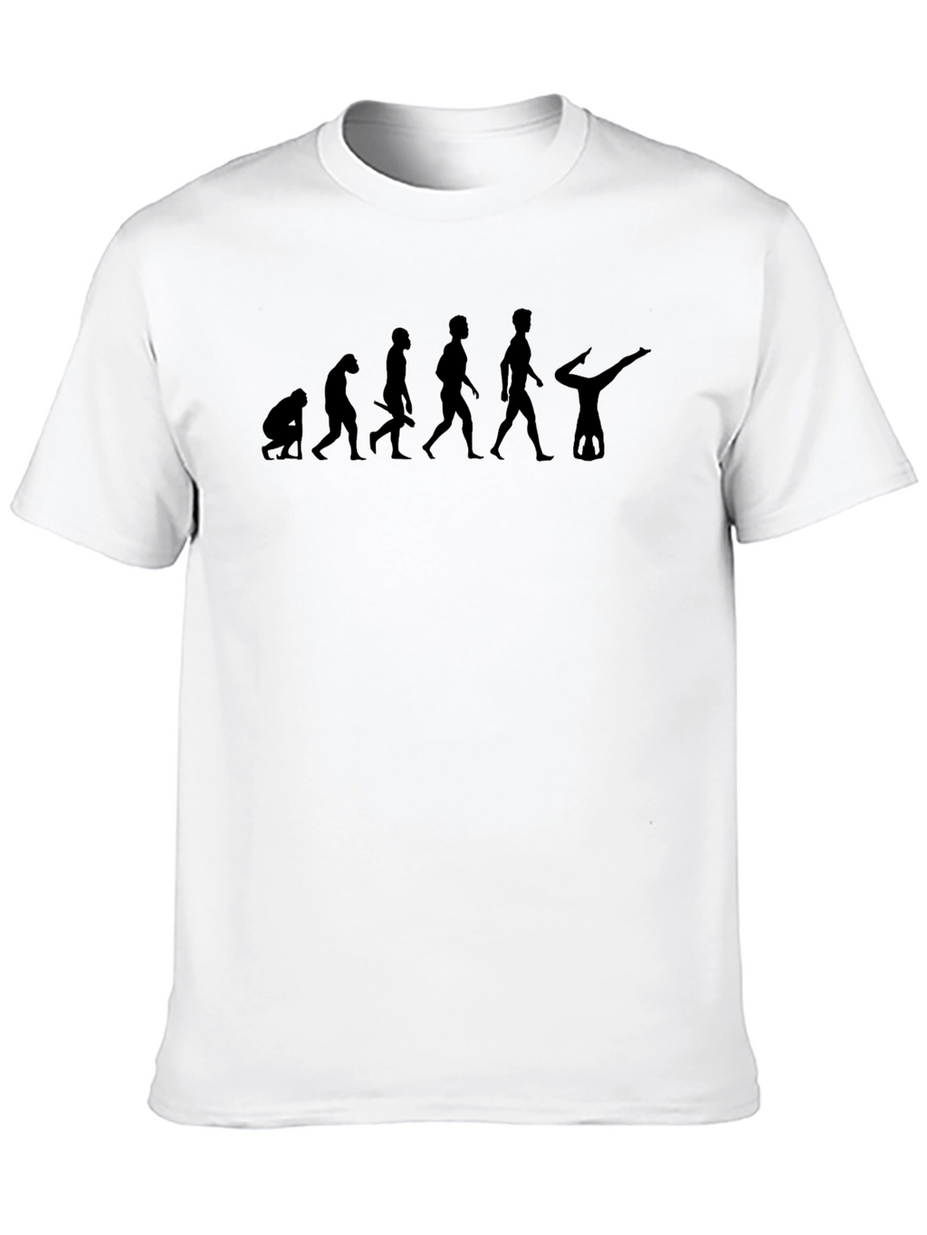 Evolution of Gymnast Black T-Shirt