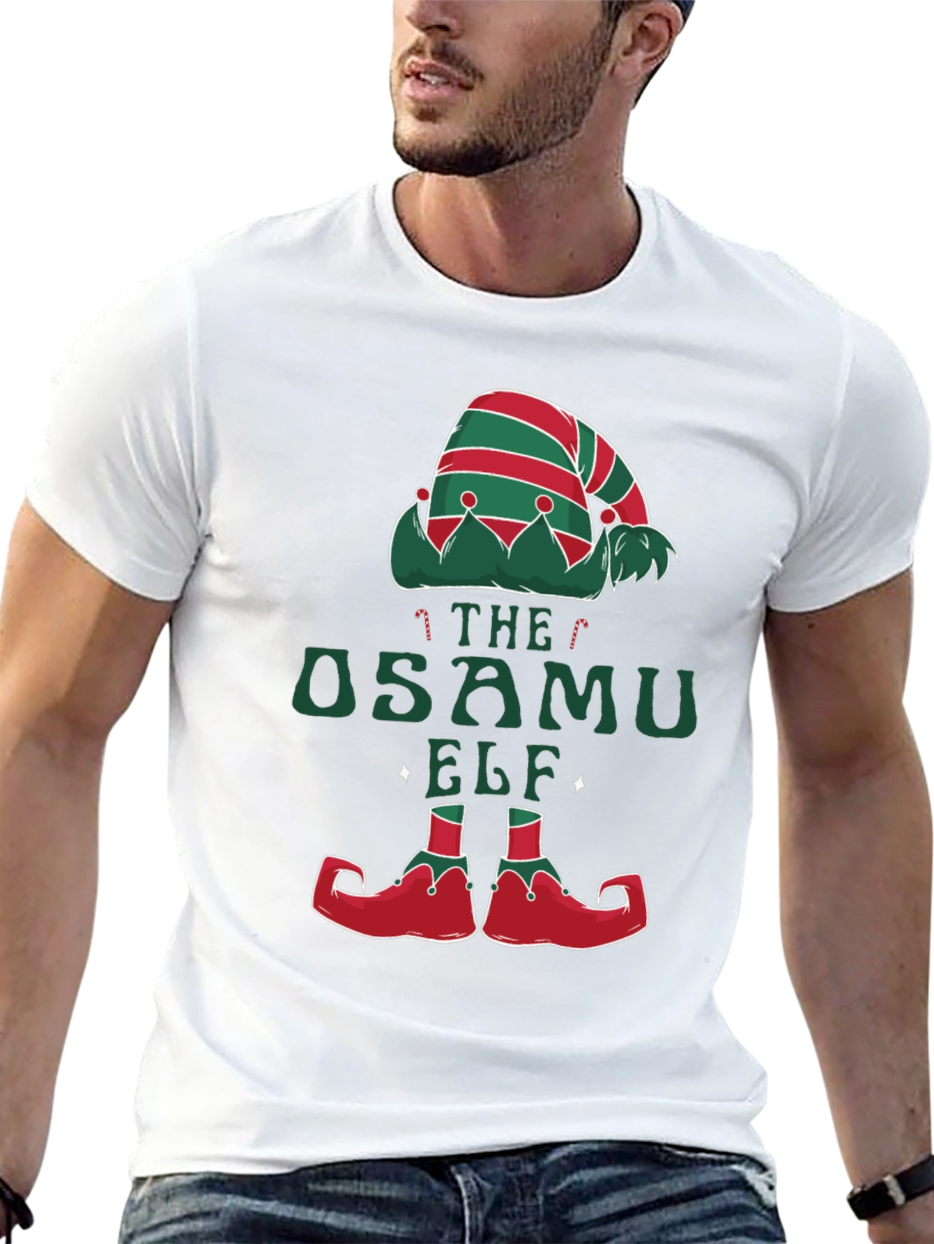 The Osamu Elf Holiday T-Shirt - Christmas Festive Tee