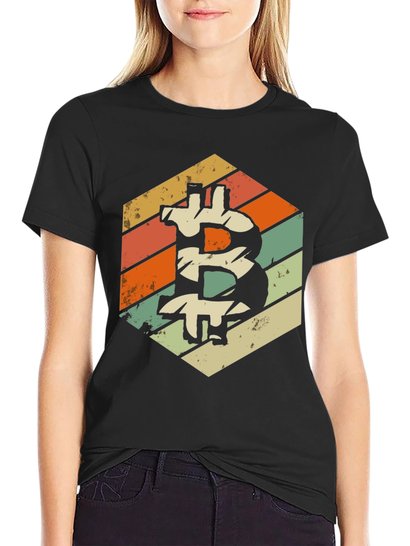 Vintage Bitcoin T-Shirt - Retro Crypto Tee