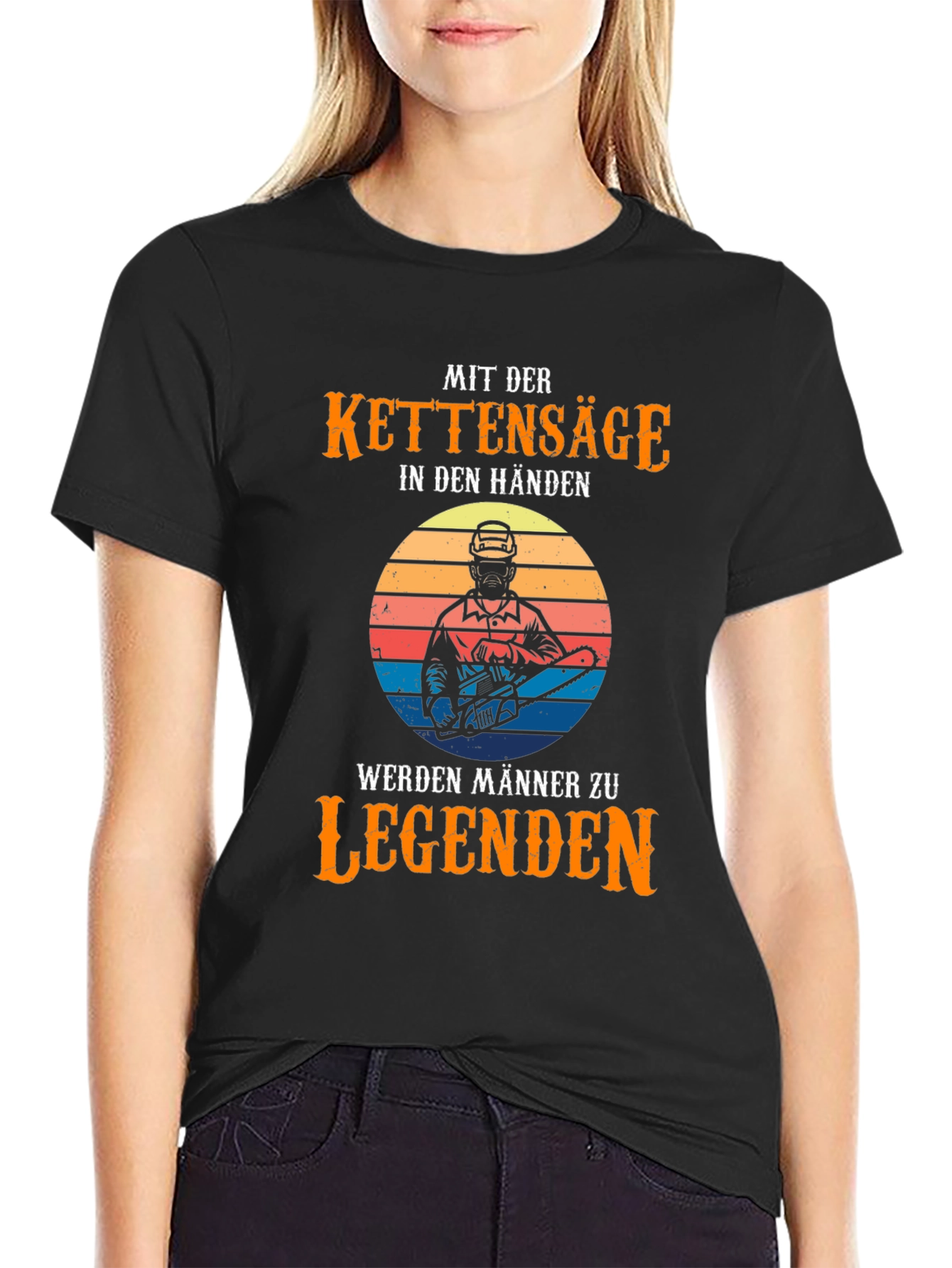 Chainsaw Legend Mens Black T-Shirt