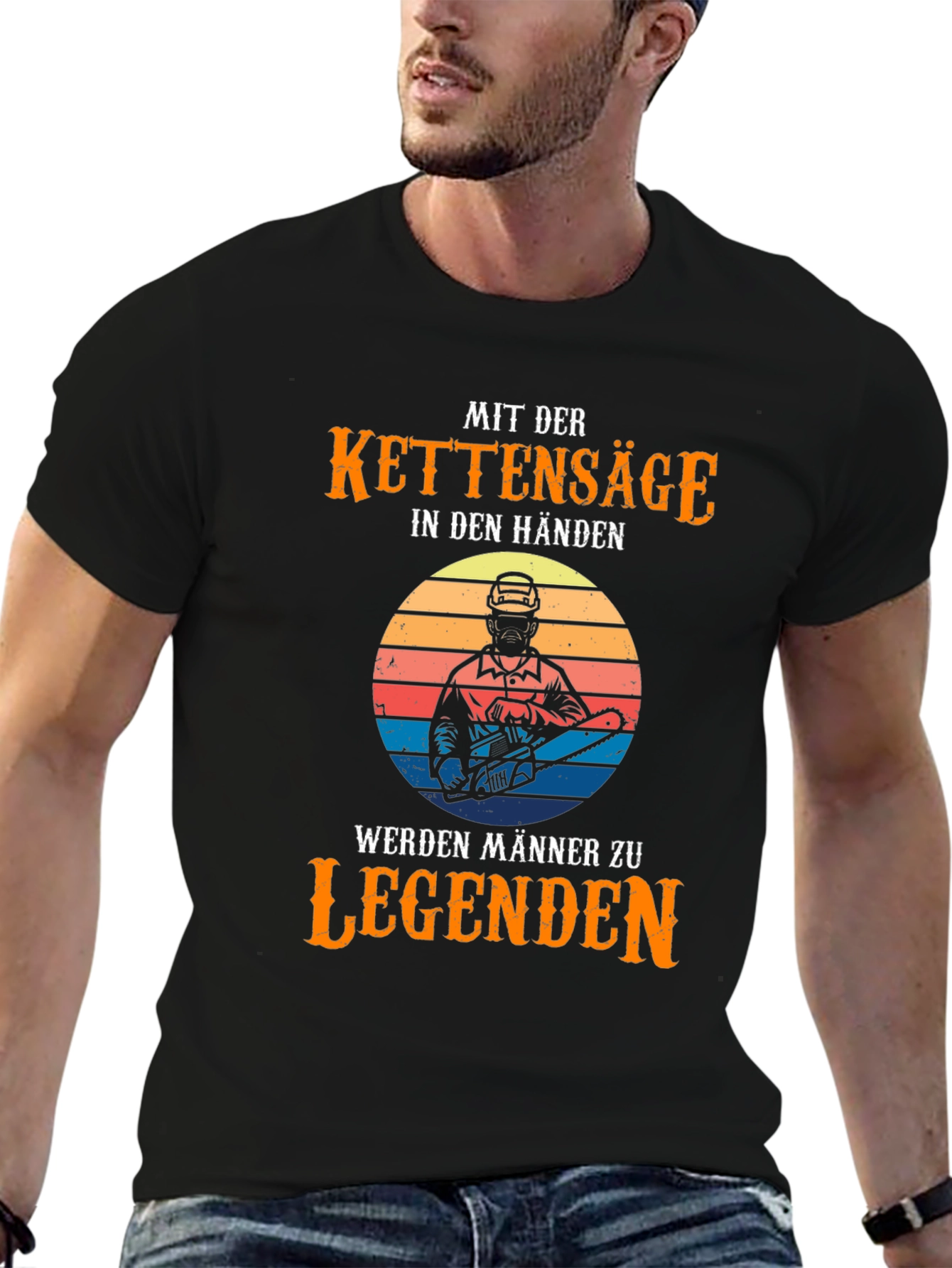Chainsaw Legend Mens Black T-Shirt