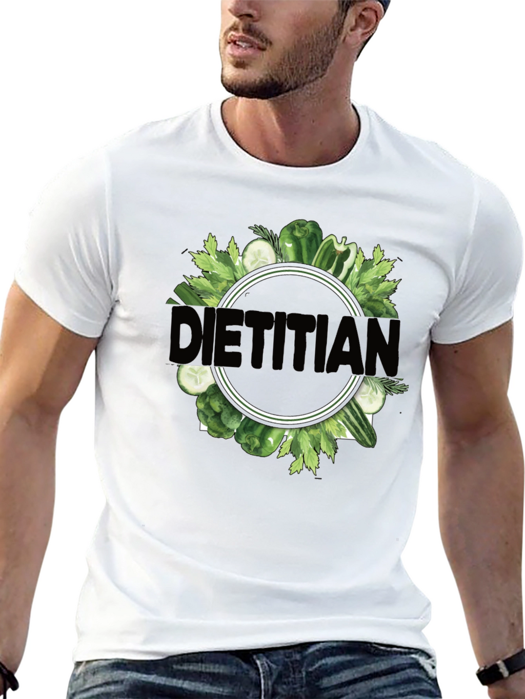 Dietitian T-Shirt - Fresh Veggie Design