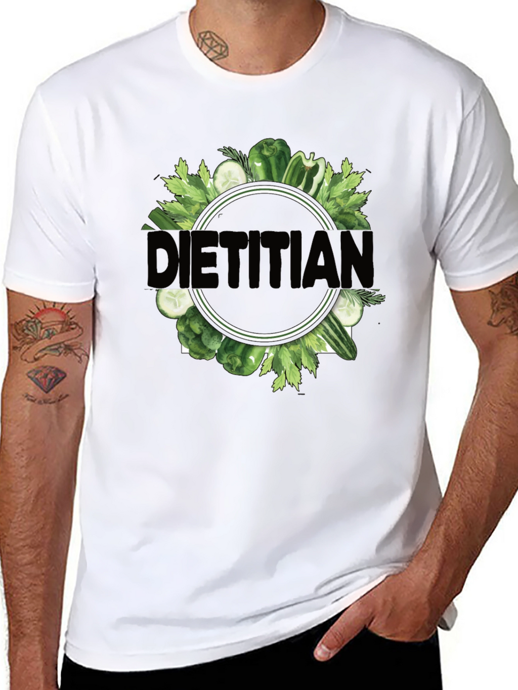 Dietitian T-Shirt - Fresh Veggie Design