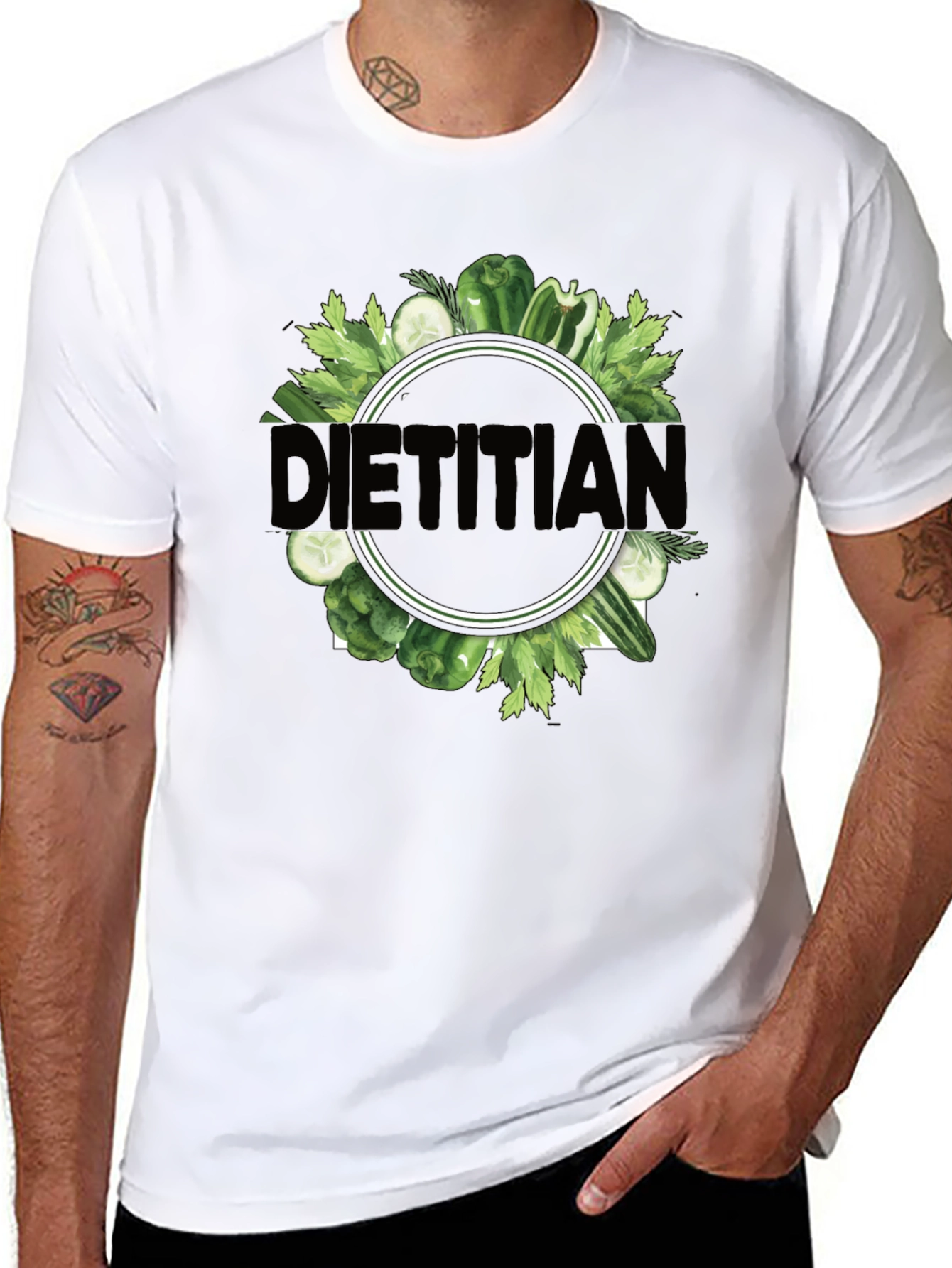 Dietitian T-Shirt - Fresh Veggie Design