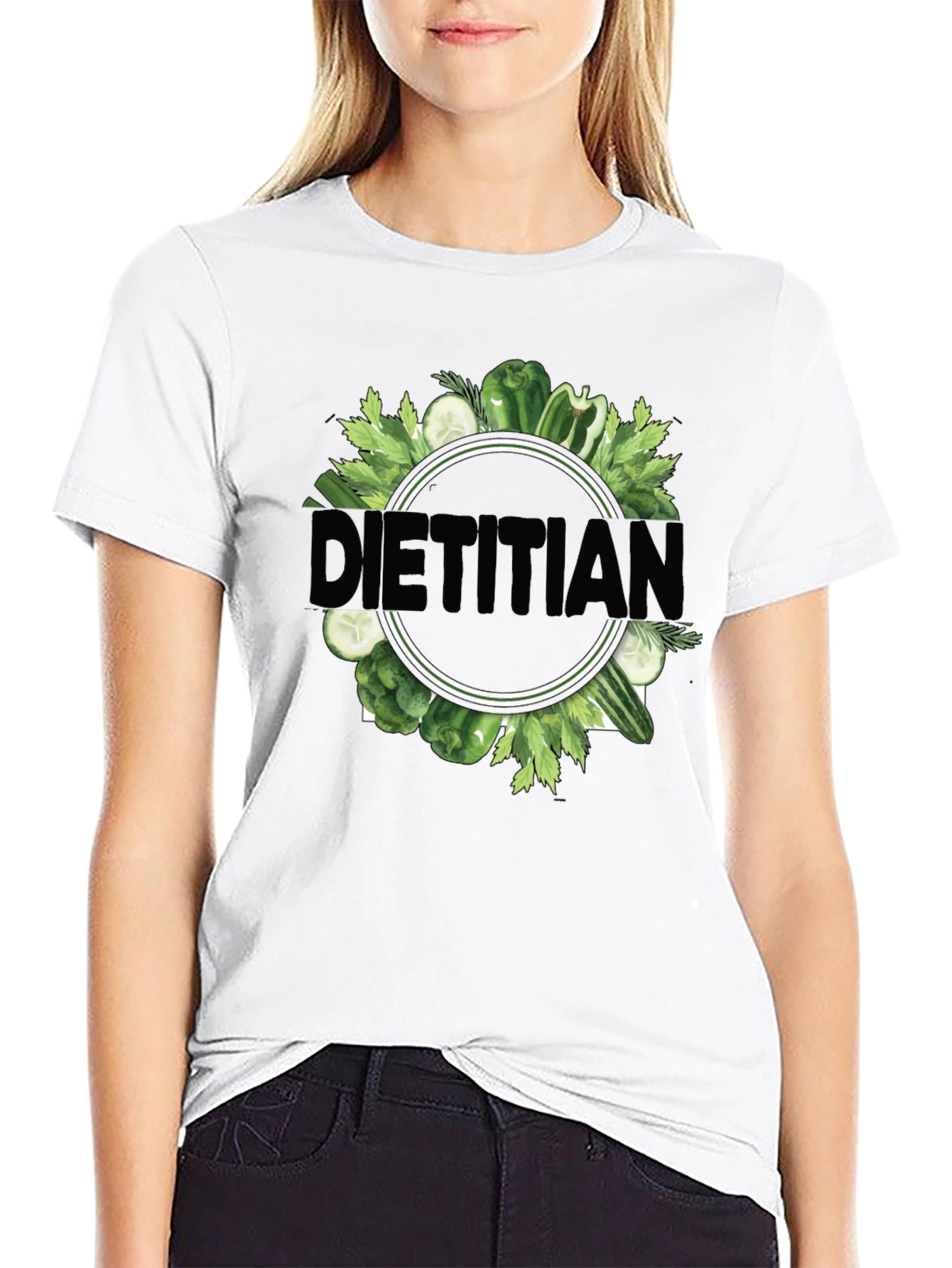 Dietitian T-Shirt - Fresh Veggie Design