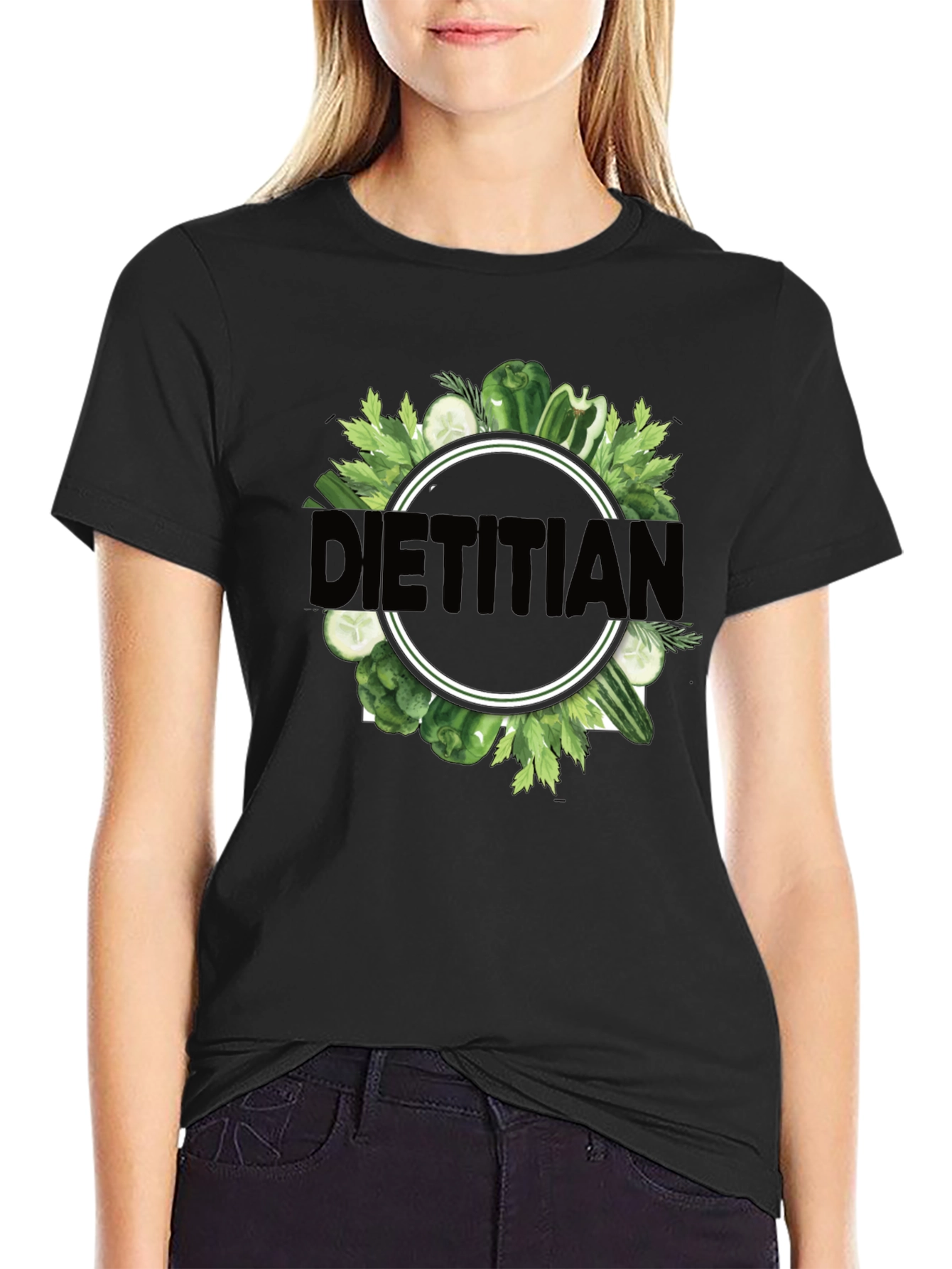 Dietitian T-Shirt - Fresh Veggie Design