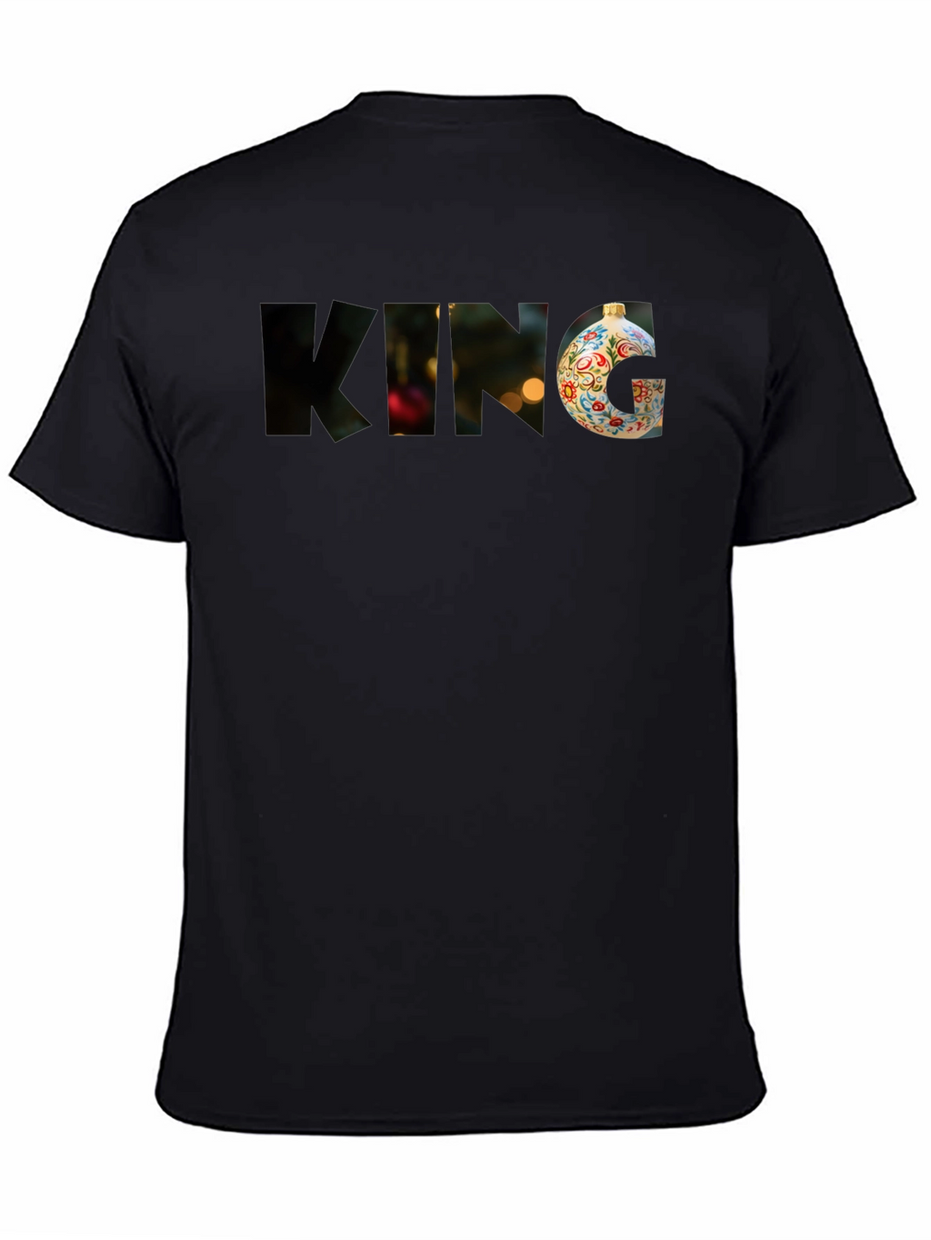 Festive King T-Shirt - Holiday Ornament Graphic Tee