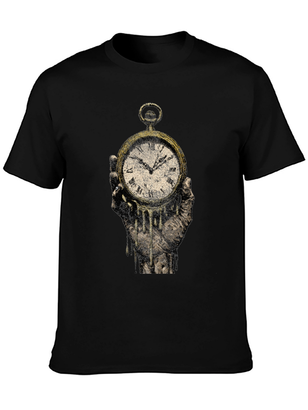 Melting Clock Graphic Tee - Time is Fleeting