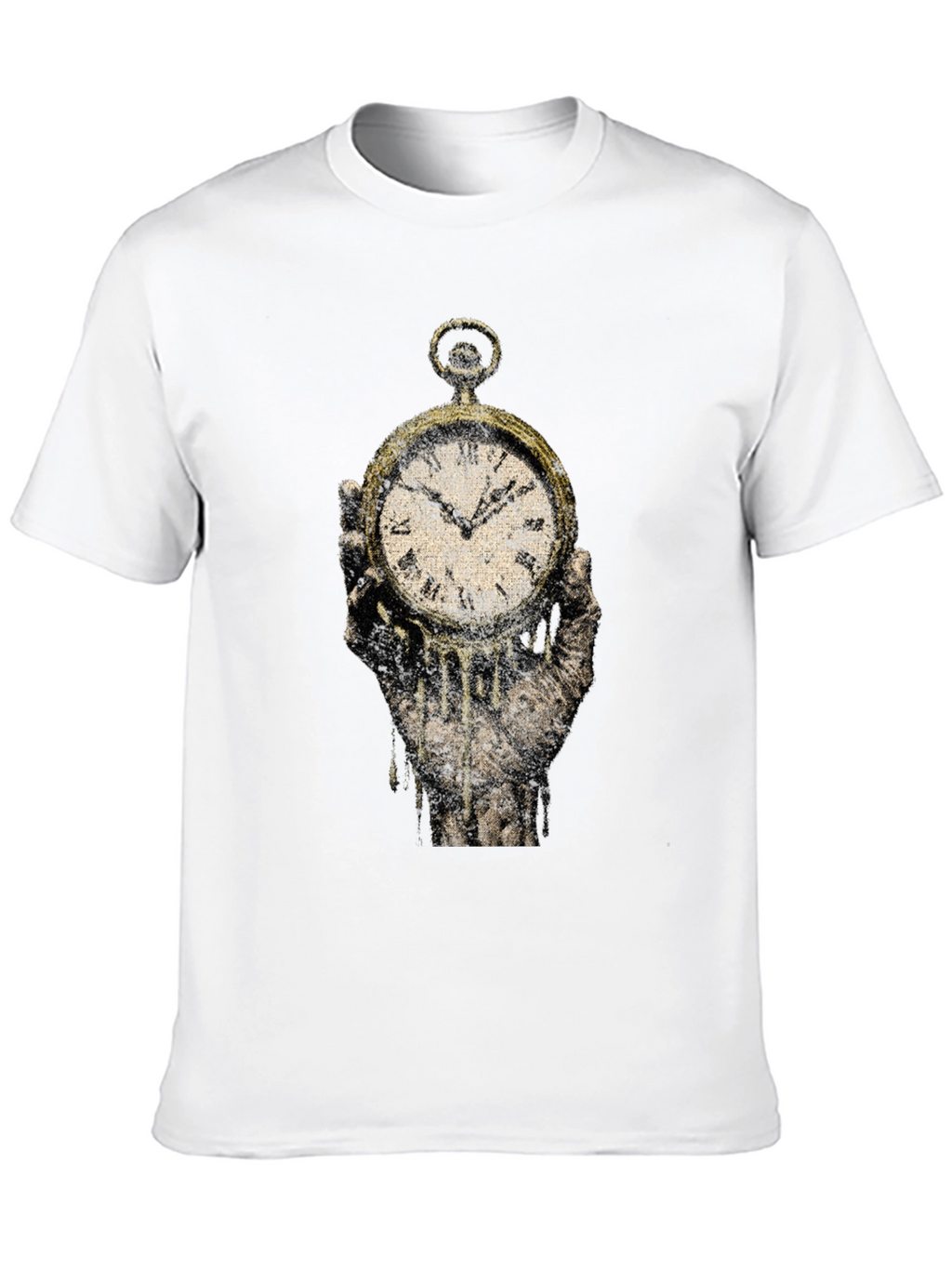 Melting Clock Graphic Tee - Time is Fleeting