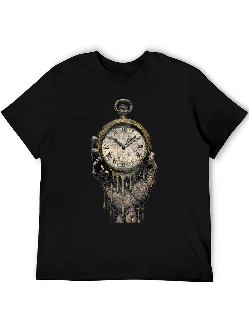 Melting Clock Graphic Tee - Time is Fleeting