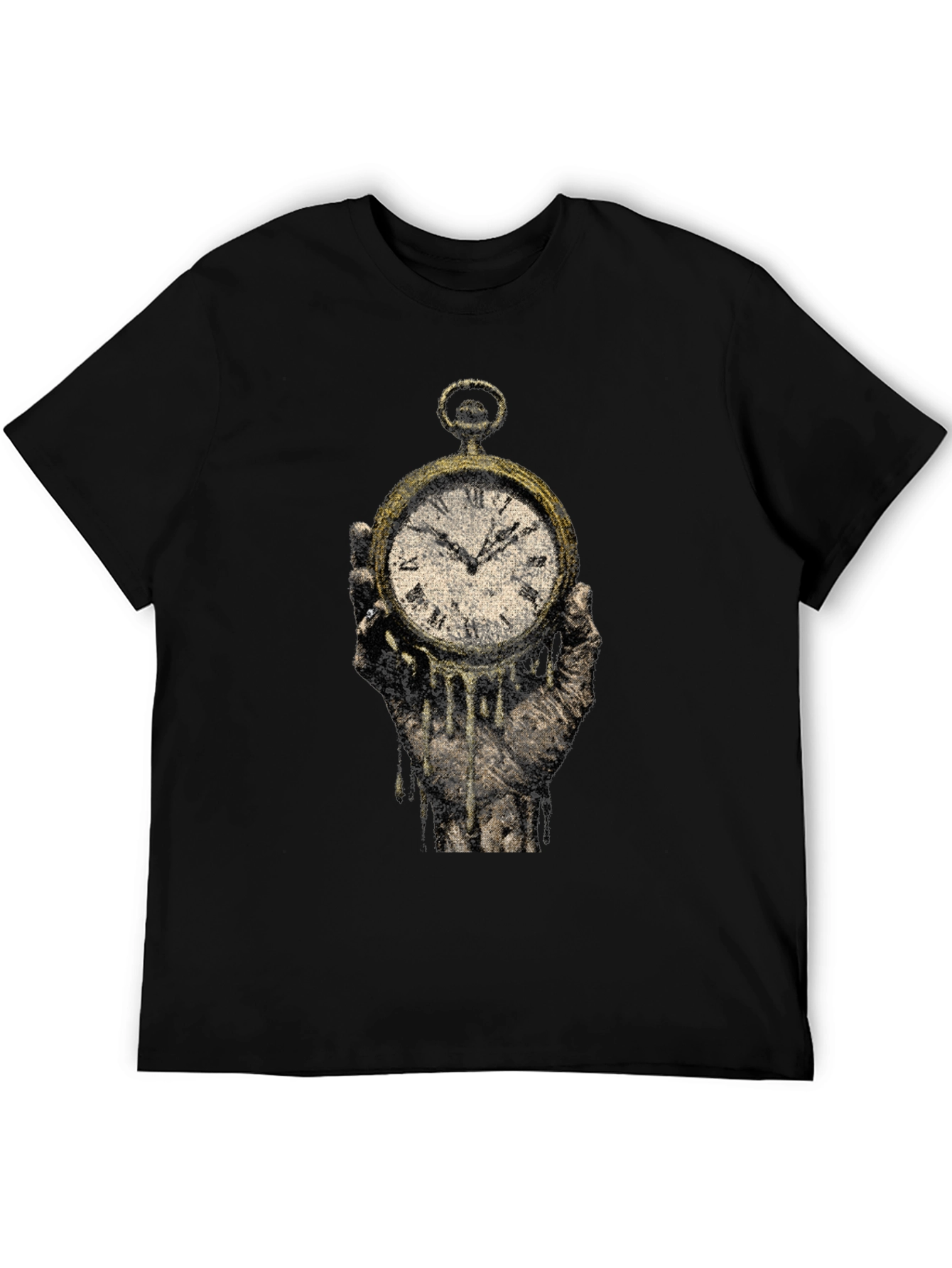 Melting Clock Graphic Tee - Time is Fleeting