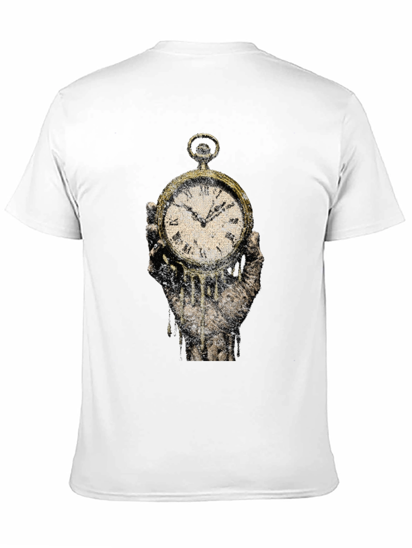 Melting Clock Graphic Tee - Time is Fleeting